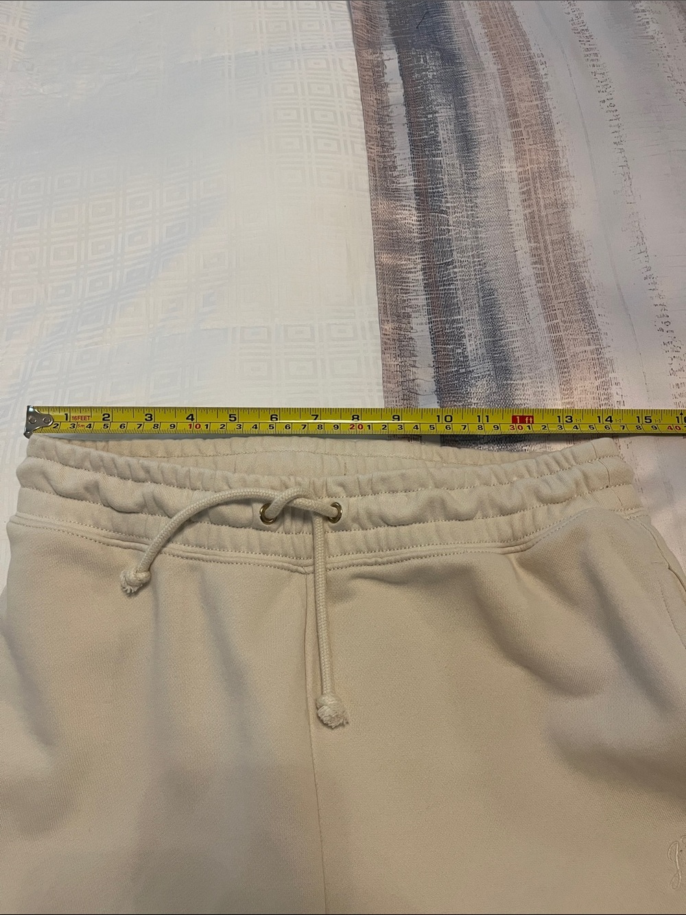 J Crew Women's Cream Zipper Hoodie & Joggers Set - Picture 4 of 7